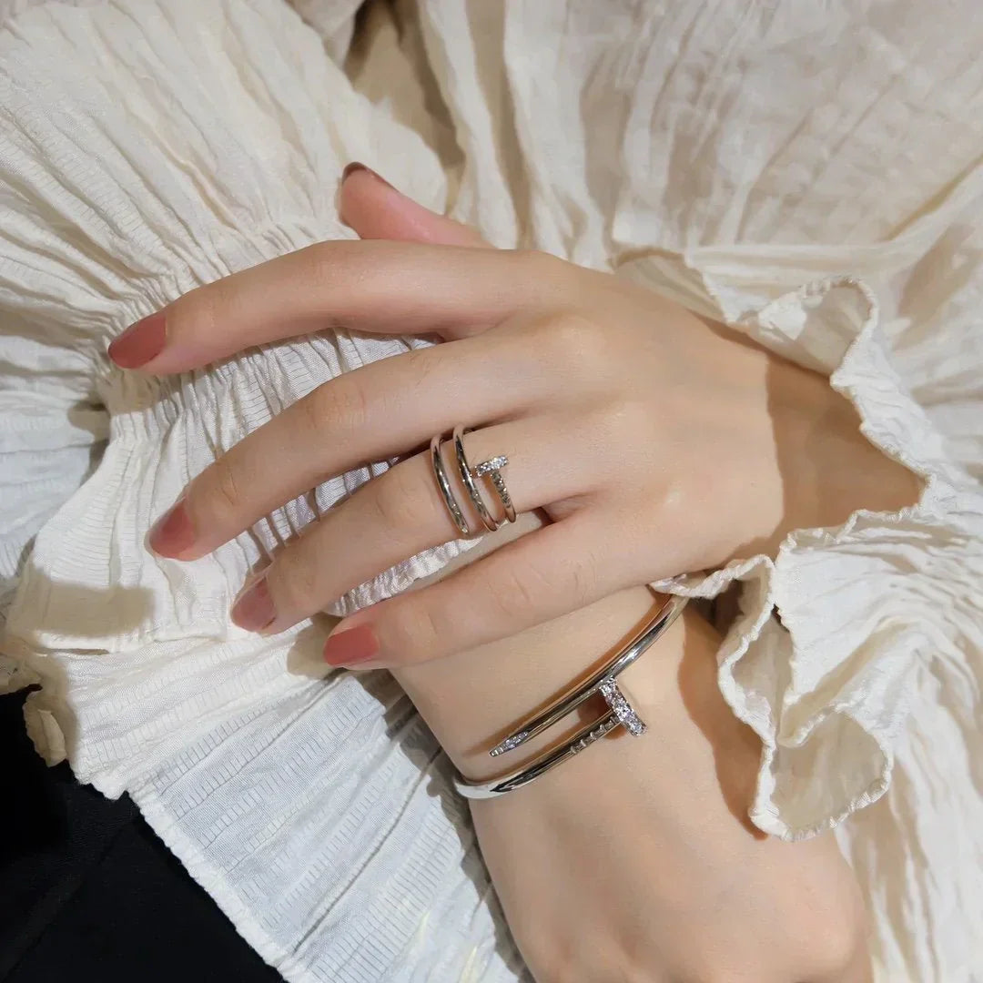 Magasinpep Juste Ring 1.8mm Silver Double Row