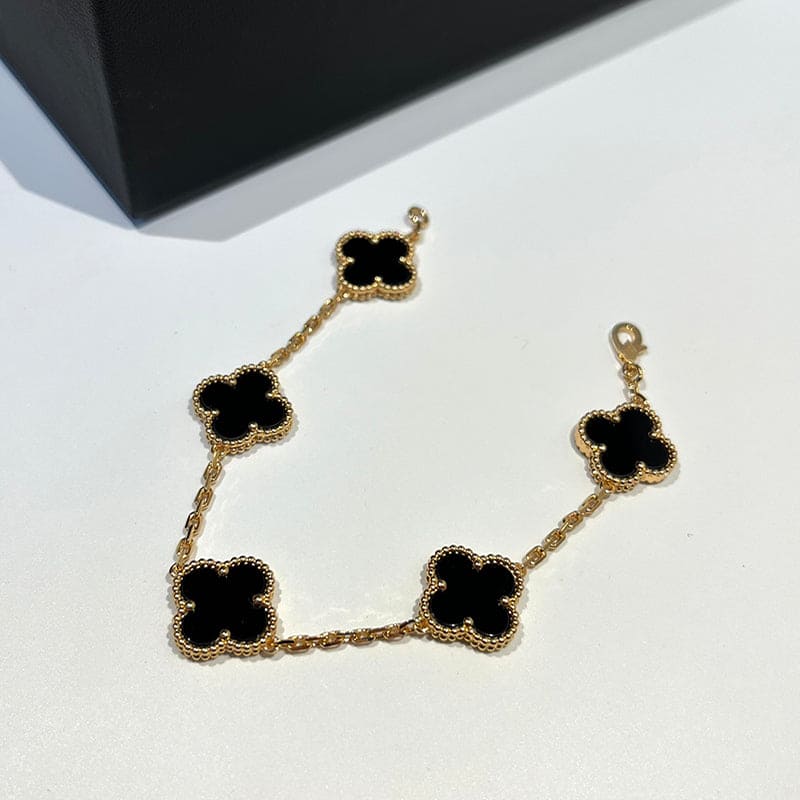 18K Vintage Alhambra Five Motifs Bracelet