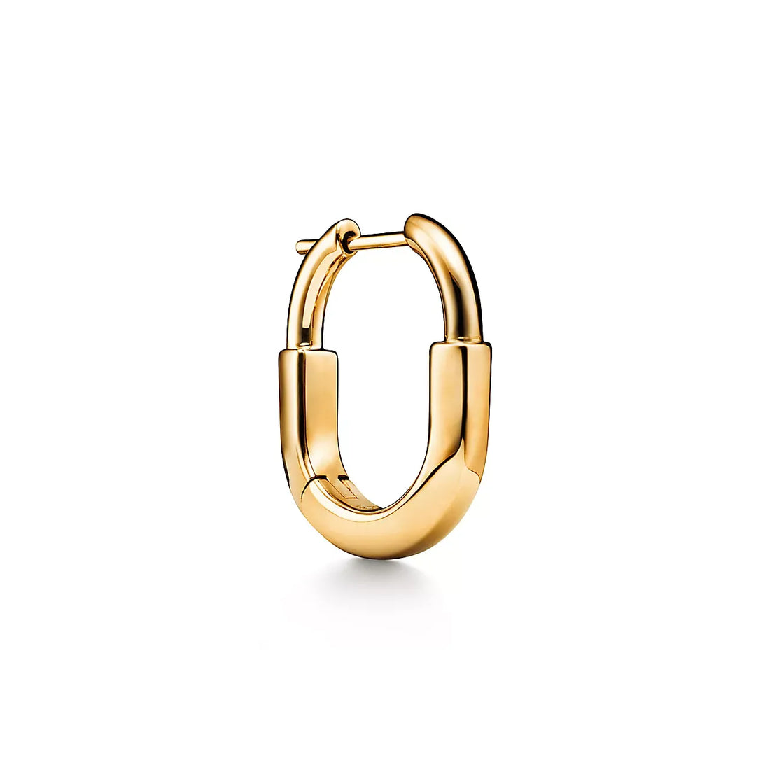 Magasinpep Lock Small Yellow Gold Earrings