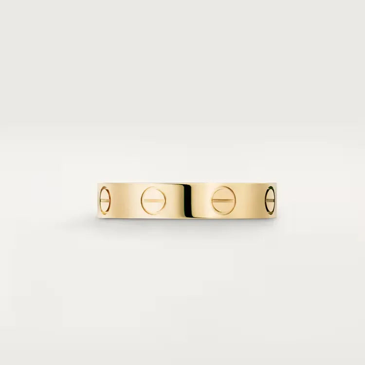 Magasinpep Love Ring Small Model Yellow Gold Vermeil With Screw Motif