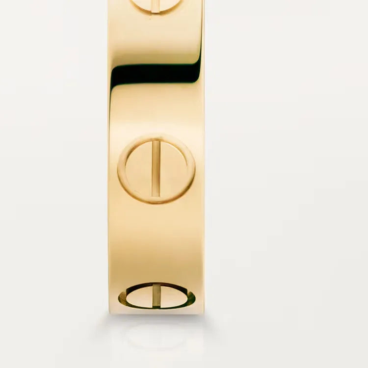 Magasinpep Love Ring Small Model Yellow Gold Vermeil With Screw Motif
