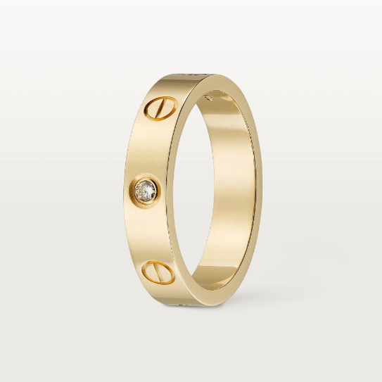 Magasinpep Love Ring 4mm 1 Diamond